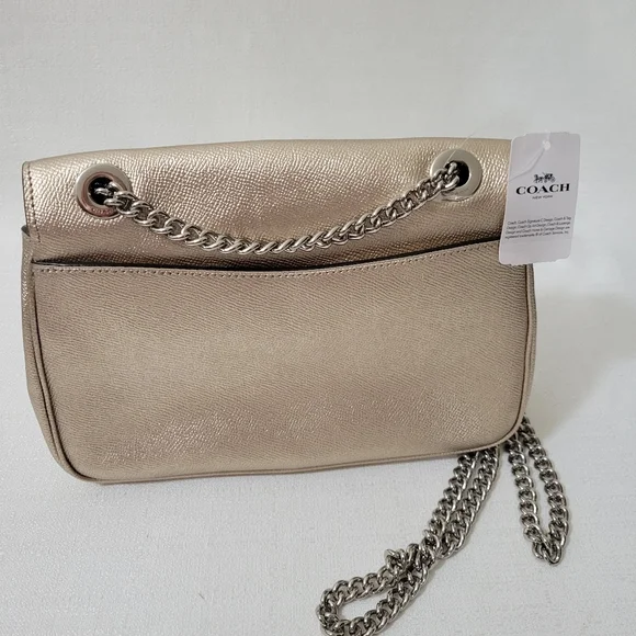 NEW Coach Shoulder Bag Purse with Chain - Picture 4 of 5